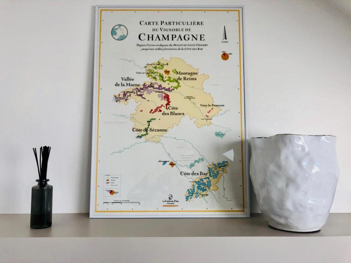 エペルネーSublime Duplex Champenois Avec Vue Sur Les Vignesアパートメント エクステリア 写真